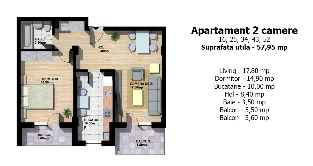 Schita apartament