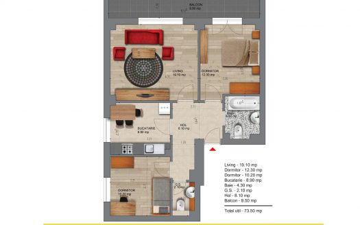 Apartament 3 Camere – Metrou Berceni